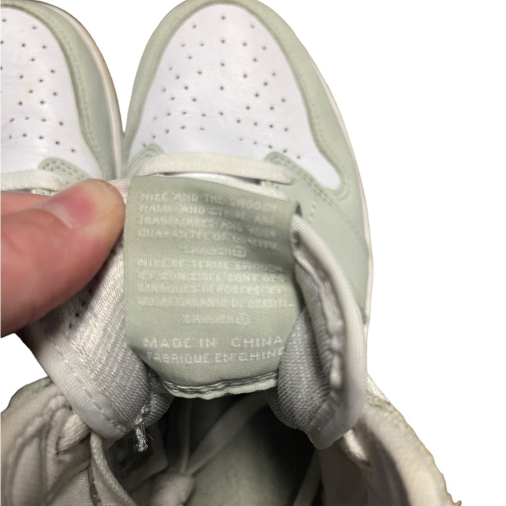 Women's White and Cream High-Top Sneakers - Picture 9 of 14